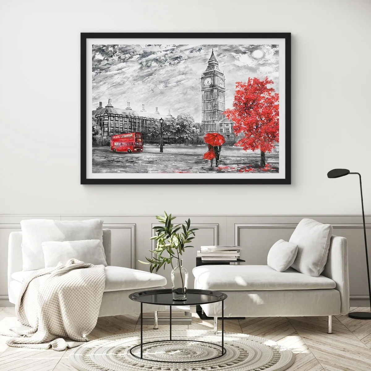 Poster in cornice nera - Un giorno eccitante - 50x40 cm