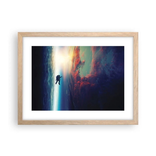 Poster in cornice rovere chiaro - Affrontando l'universo - 40x30 cm