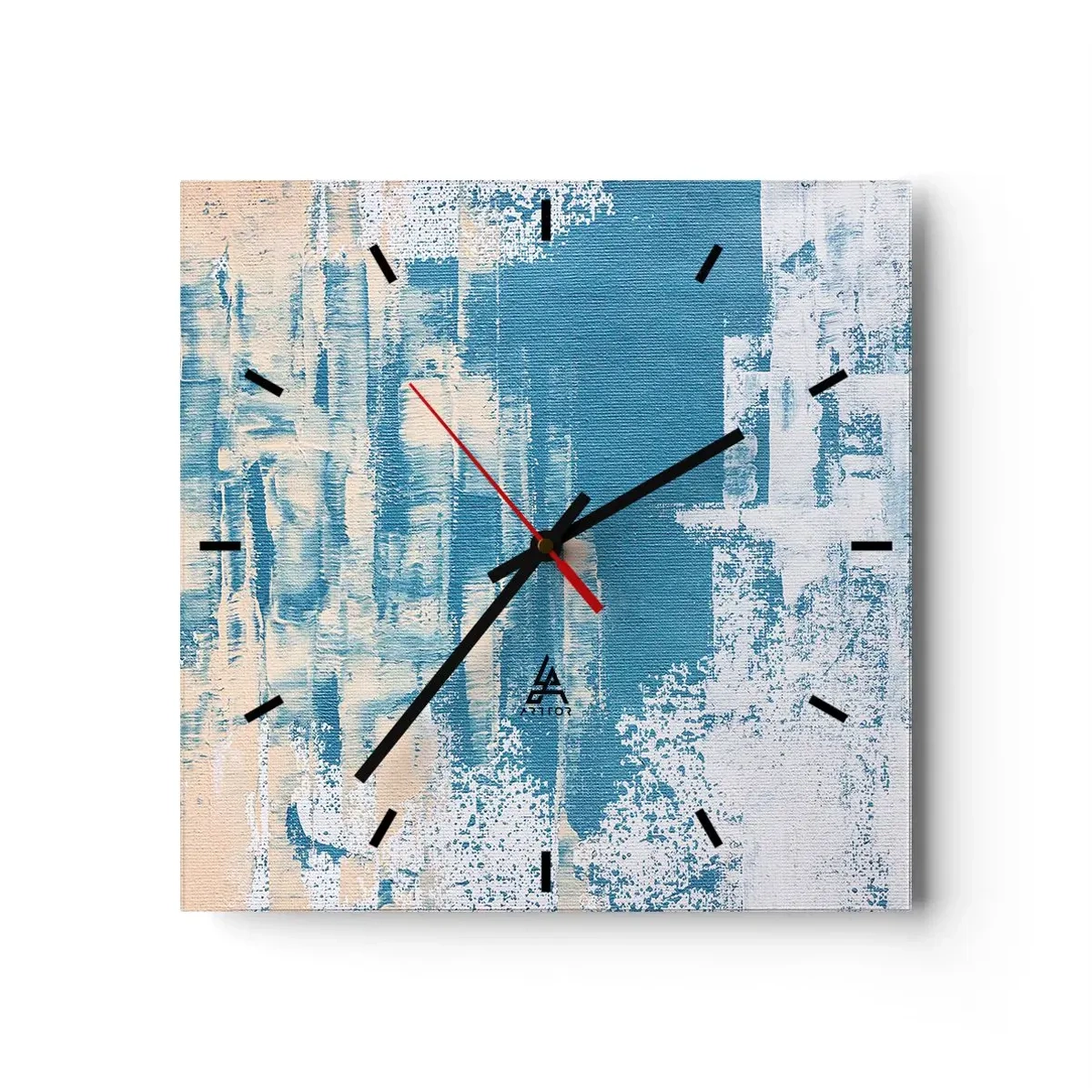 Orologio da parete - Orologio in Vetro - Attraverso il ghiaccio - 40x40 cm