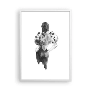 Poster in cornice bianca - è passata accanto - 50x70 cm