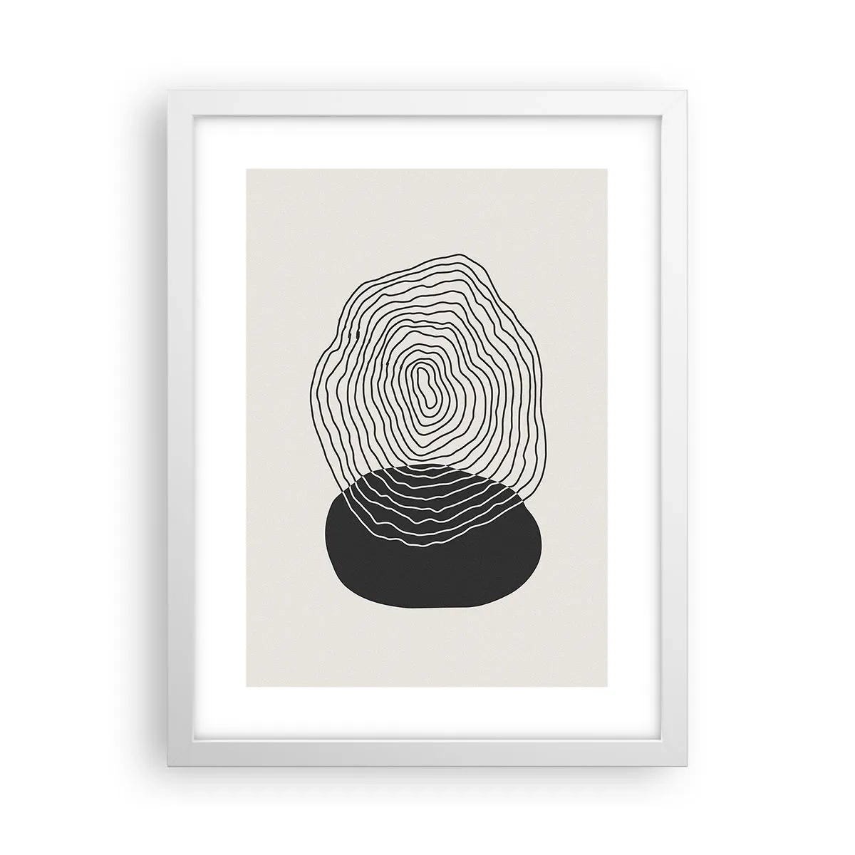 Poster in cornice bianca - Durata e vibrazione - 30x40 cm