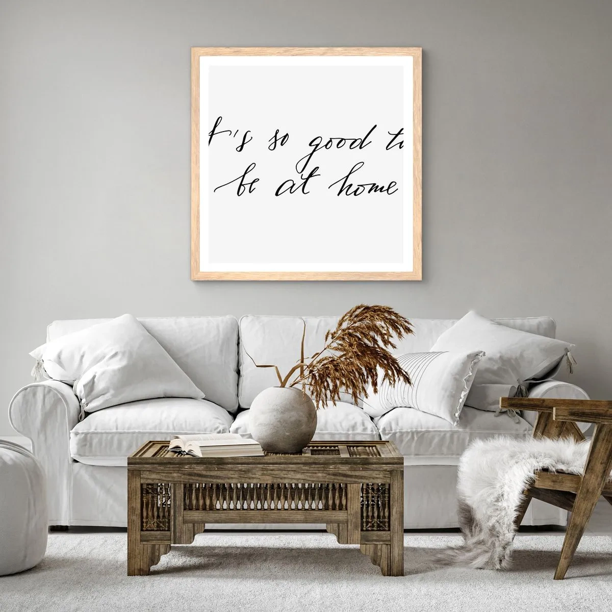 Poster in cornice rovere chiaro - Tutta la verità - 30x30 cm