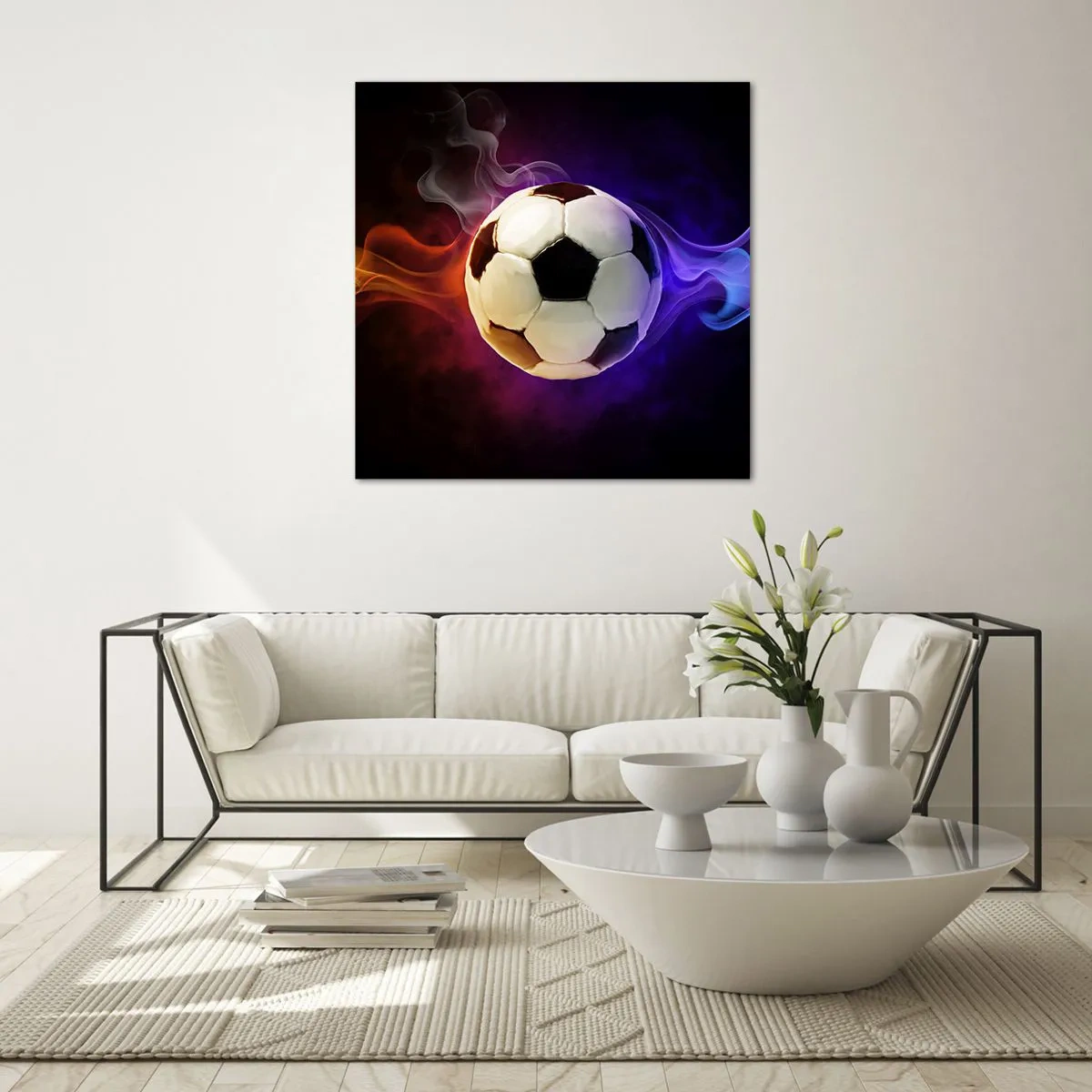 Quadro su vetro - La forza magica del gioco - 60x60 cm