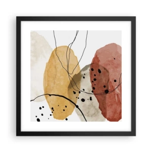 Poster in cornice nera - Come aria leggera e trasparente - 40x40 cm