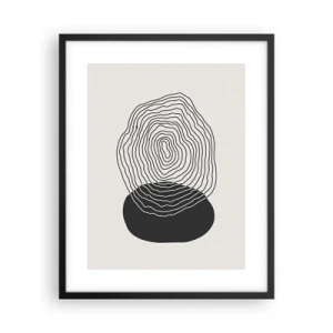 Poster in cornice nera - Durata e vibrazione - 40x50 cm