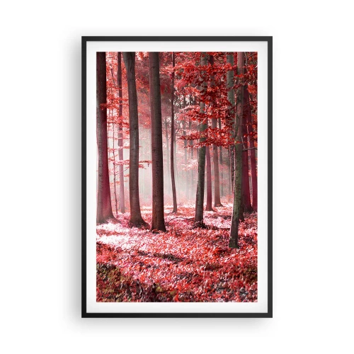 Poster in cornice nera - Anche rosso è bello - 61x91 cm