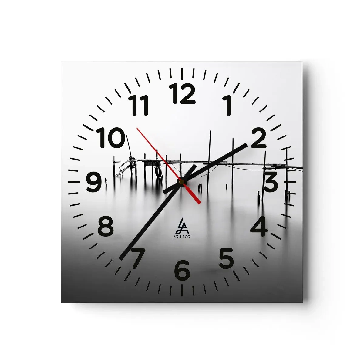 Orologio da parete - Orologio in Vetro - E se la luce non c'è? - 30x30 cm