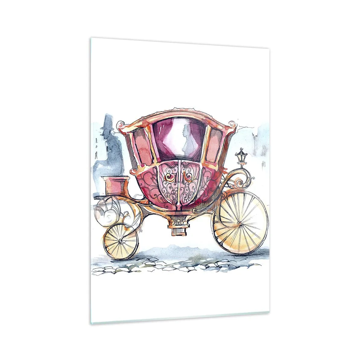 Quadro su vetro - Al matrimonio o al ballo? - 50x70 cm