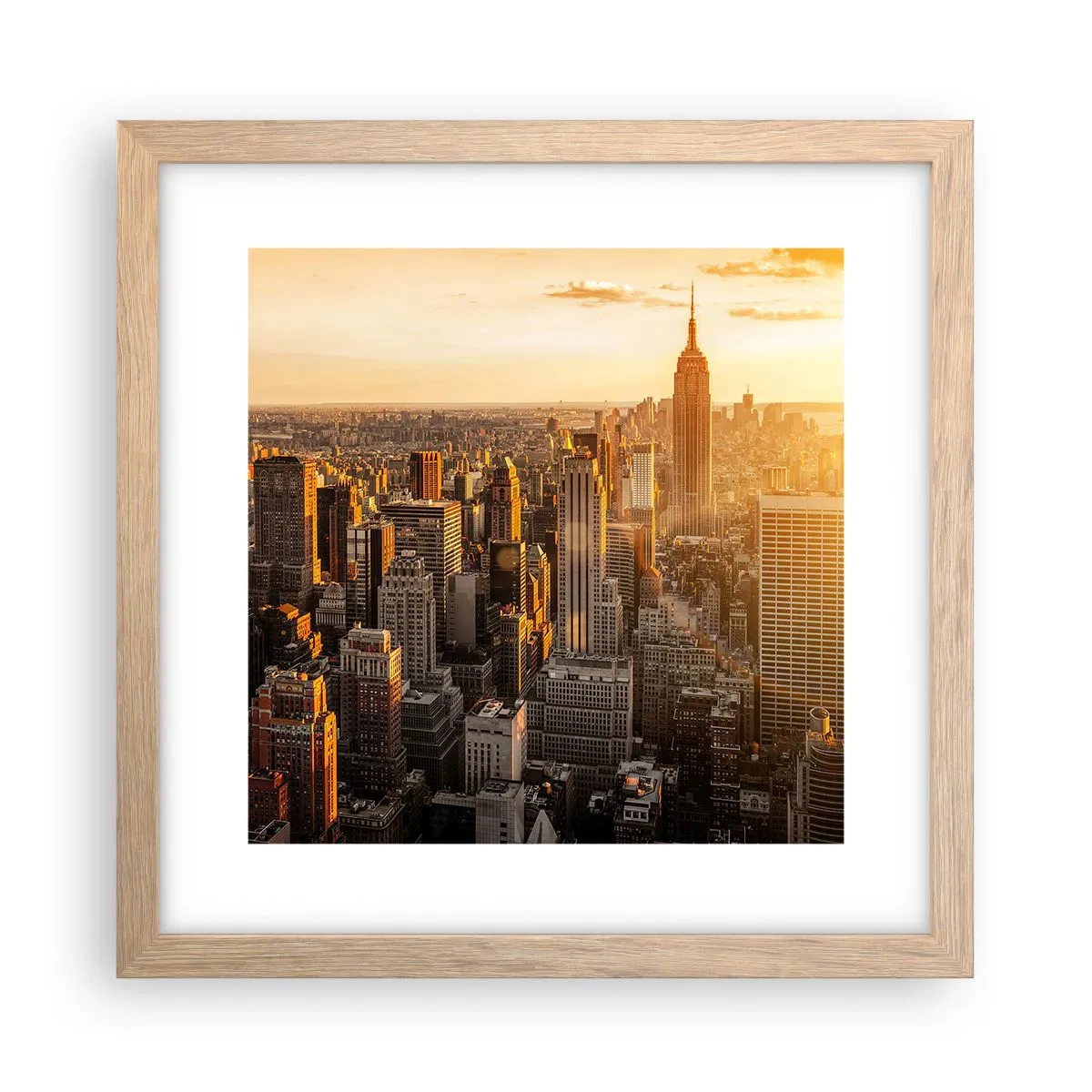 Poster in cornice rovere chiaro - Crescere al sole - 30x30 cm