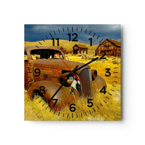 Orologio da parete - Orologio in Vetro - Meritato riposo - 30x30 cm