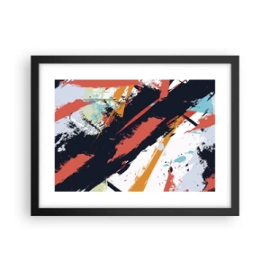 Poster in cornice nera - Composizione dinamica - 40x30 cm