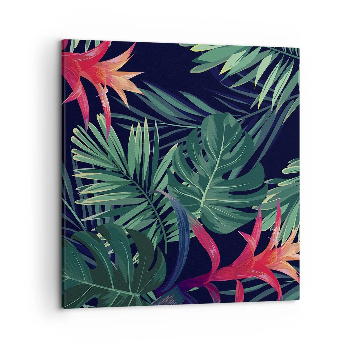 Quadro su tela - Stampe su Tela - Fiammante nel verde - 50x50 cm