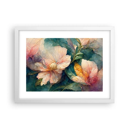 Poster in cornice bianca - Delicatezza pura - 40x30 cm