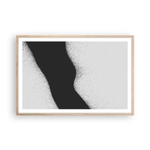 Poster in cornice rovere chiaro - Equilibrio fluido - 91x61 cm