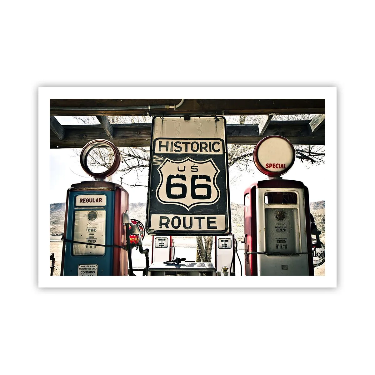 Poster - Viaggio retro americano - 91x61 cm