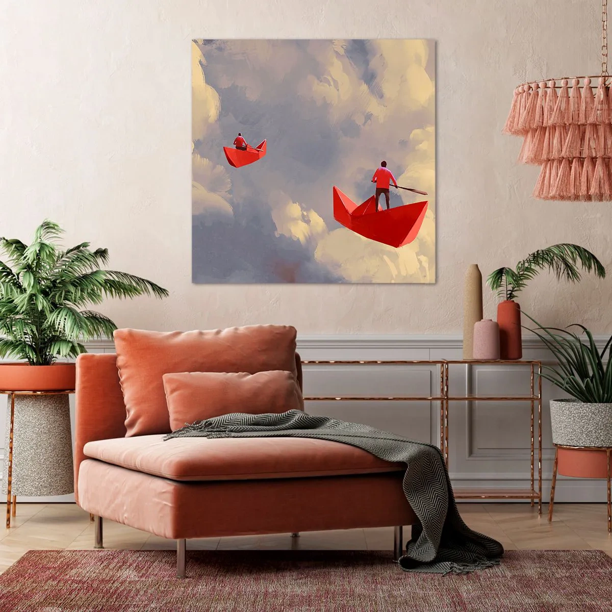 Quadro su tela - Stampe su Tela - La spedizione dei sognatori - 50x50 cm