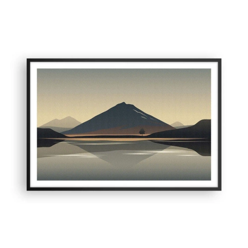 Poster in cornice nera - Immagine speculare - 91x61 cm