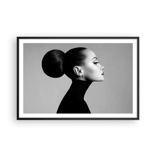 Poster in cornice nera - La Nefertiti di oggi - 91x61 cm