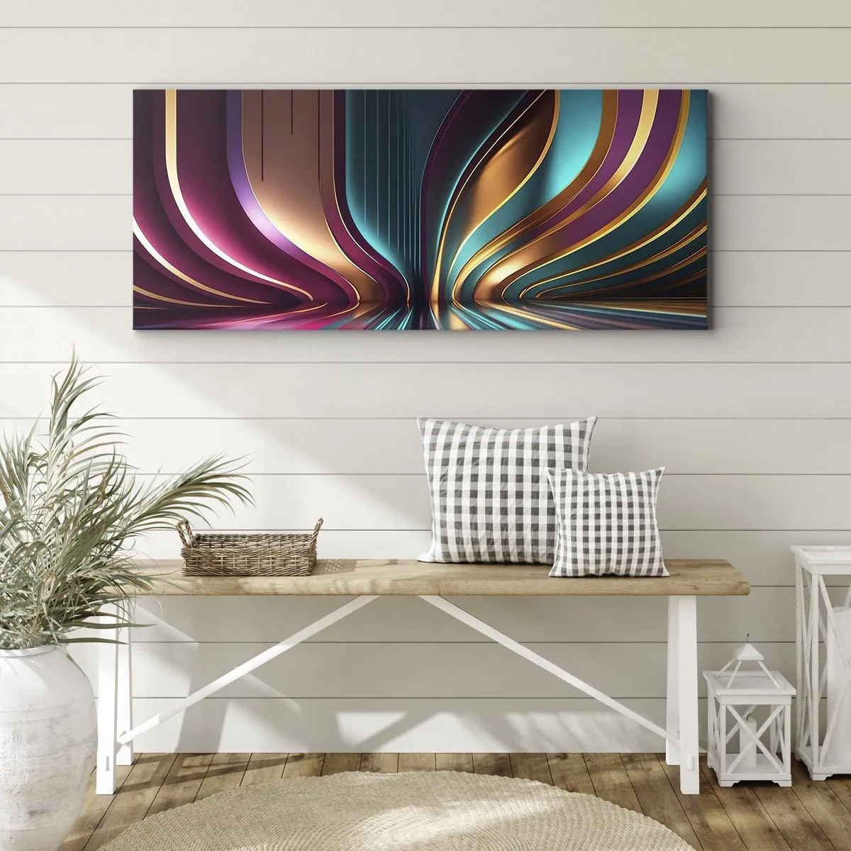 Quadro su tela - Stampe su Tela - Architettura di luce - 100x40 cm