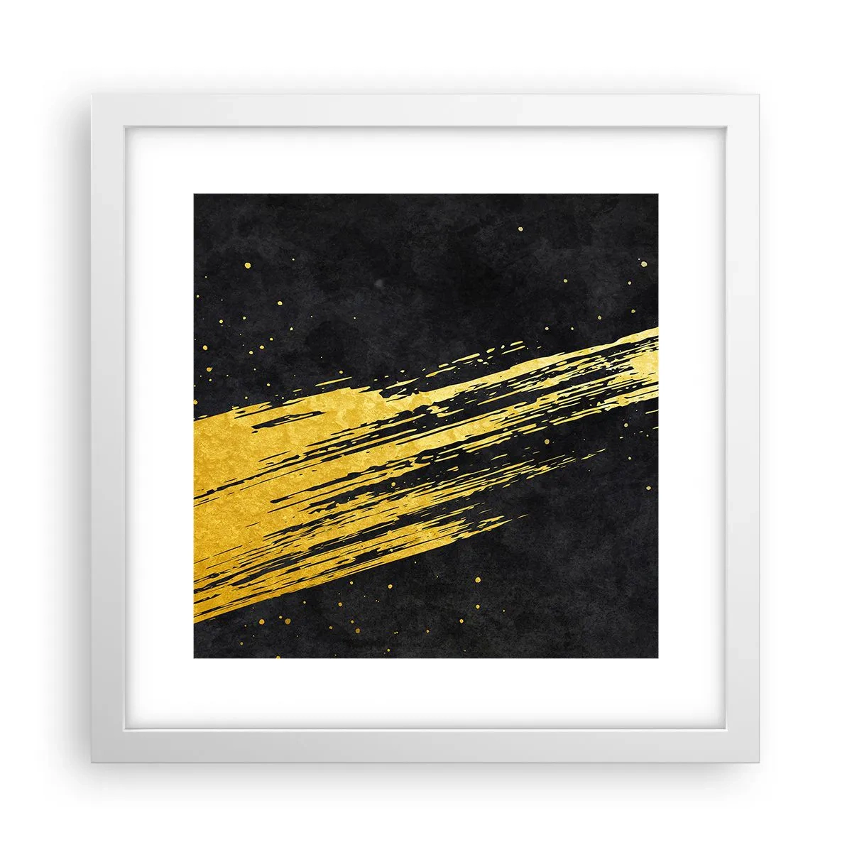 Poster in cornice bianca - Salto nell'iperspazio - 30x30 cm