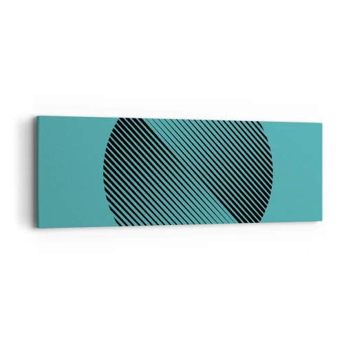Quadro su tela - Stampe su Tela - Cerchio: variazione geometrica - 90x30 cm