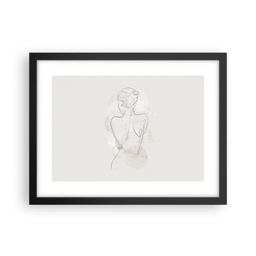 Poster in cornice nera - Come uno strumento delicato - 40x30 cm