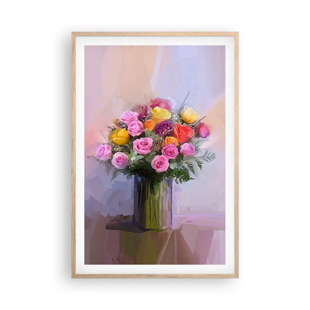 Poster in cornice rovere chiaro - Bellezza immobile - 61x91 cm