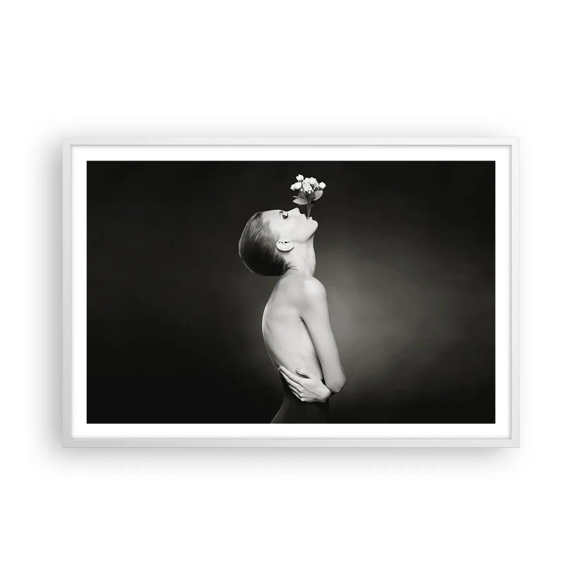Poster in cornice bianca - Eleganza eccentrica - 91x61 cm