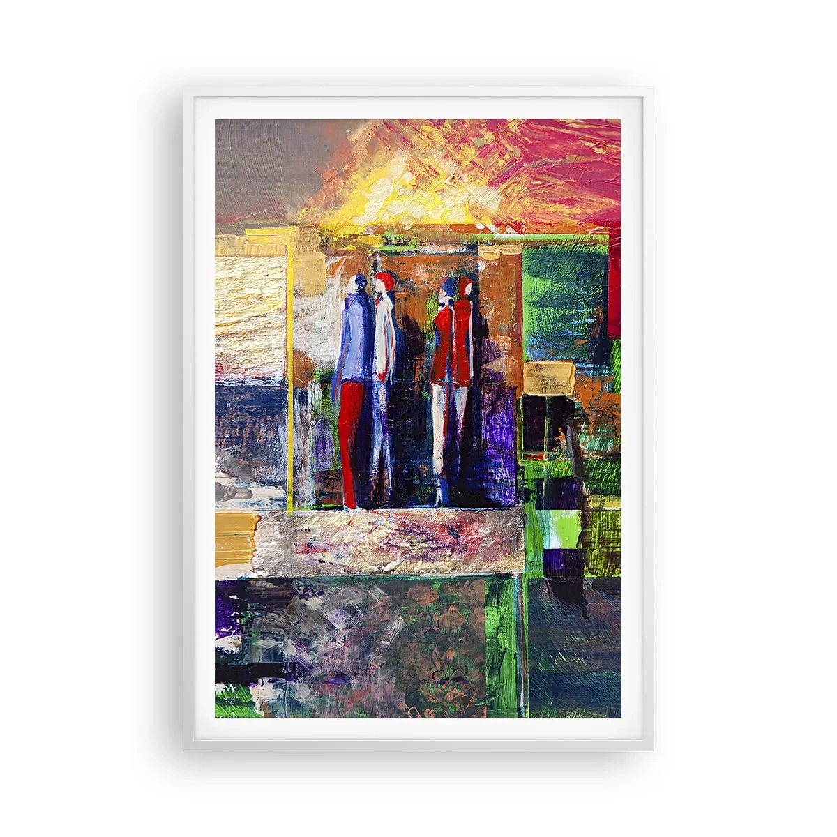 Poster in cornice bianca - Relazioni ed emozioni - 70x100 cm