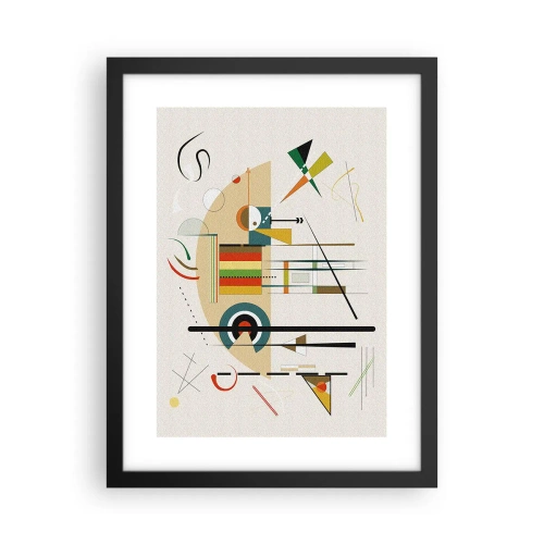 Poster in cornice nera - E il mondo ride - 30x40 cm