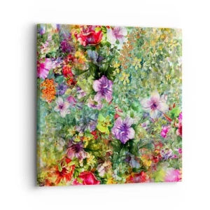 Quadro su tela - Stampe su Tela - Perdersi nei fiori - 30x30 cm