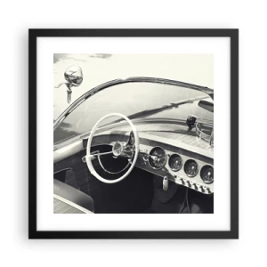 Poster in cornice nera - Il ricco e il povero - 40x40 cm