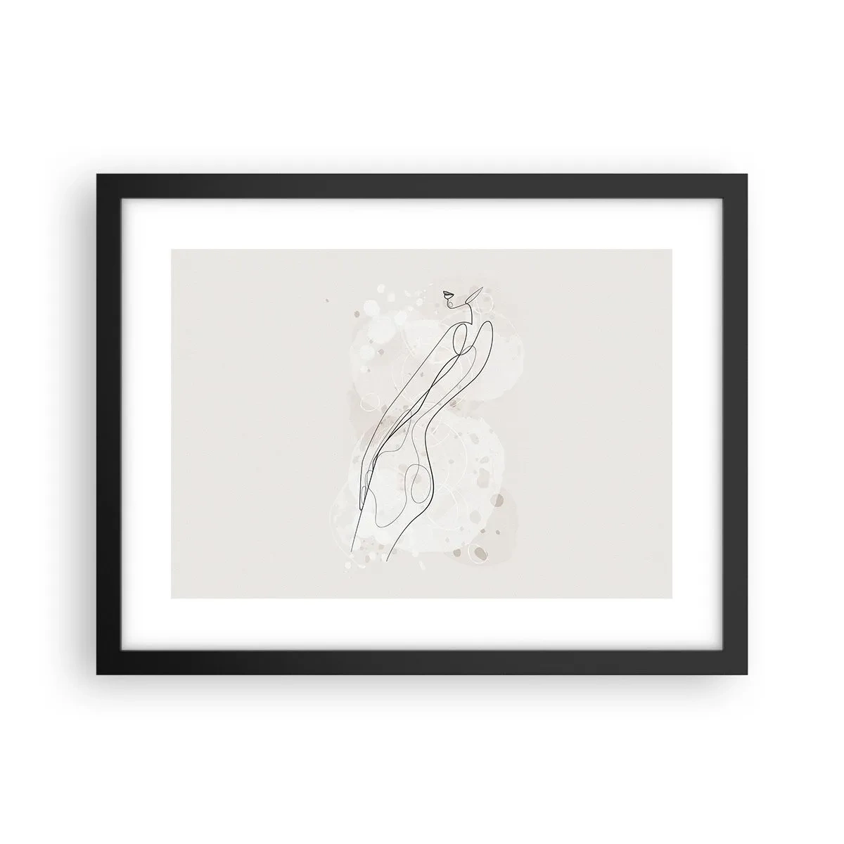 Poster in cornice nera - Errando con lo sguardo - 40x30 cm