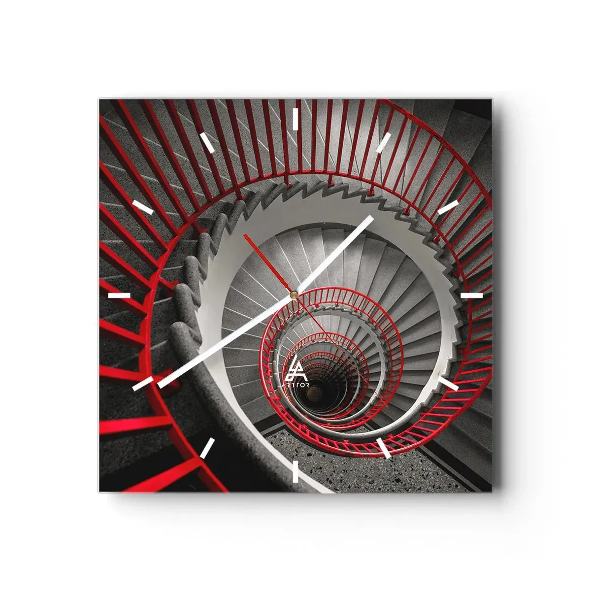 Orologio da parete - Orologio in Vetro - I giochi dell'architettura - 40x40 cm