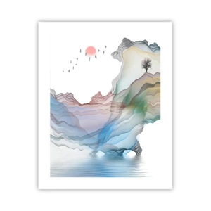 Poster - Verso i monti di cristallo - 40x50 cm