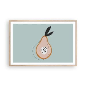 Poster in cornice rovere chiaro - Penetrare la natura delle cose - 91x61 cm