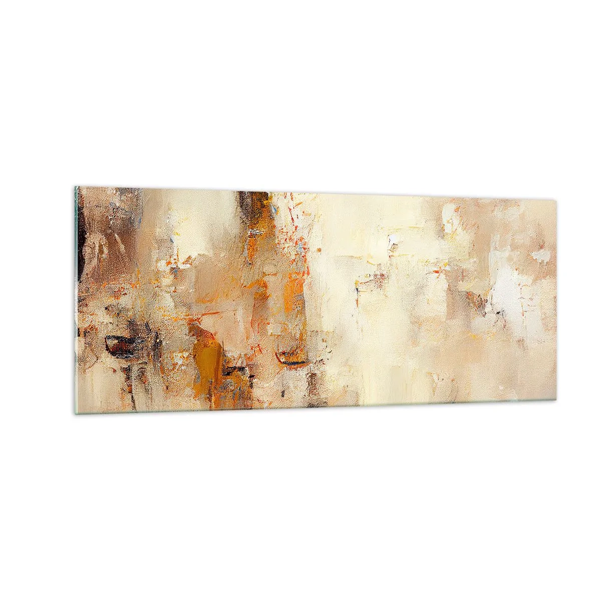 Quadro su vetro - L'anima dell'ambra - 100x40 cm