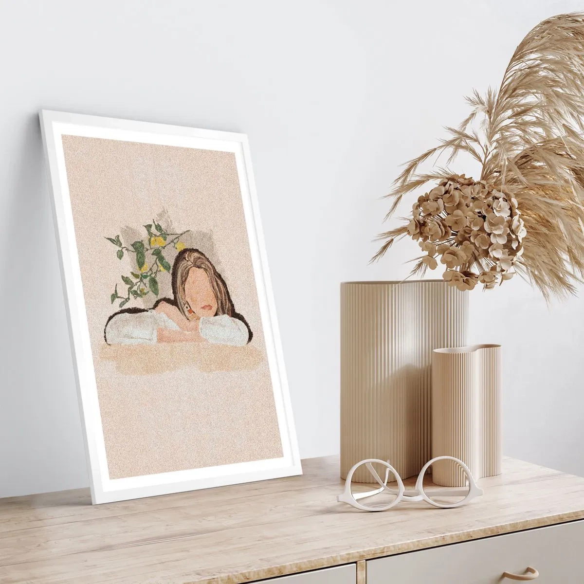 Poster in cornice bianca - Bellezza del sud - 50x70 cm