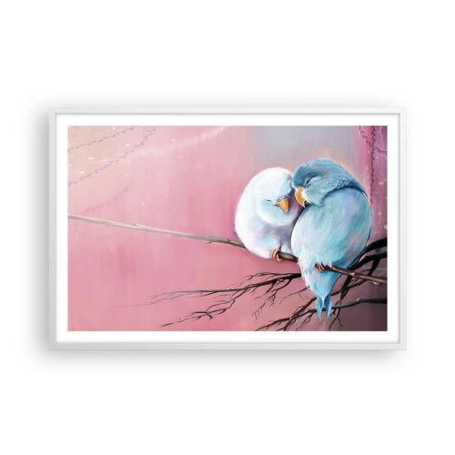 Poster in cornice bianca - Che cosa aggiungere? - 91x61 cm