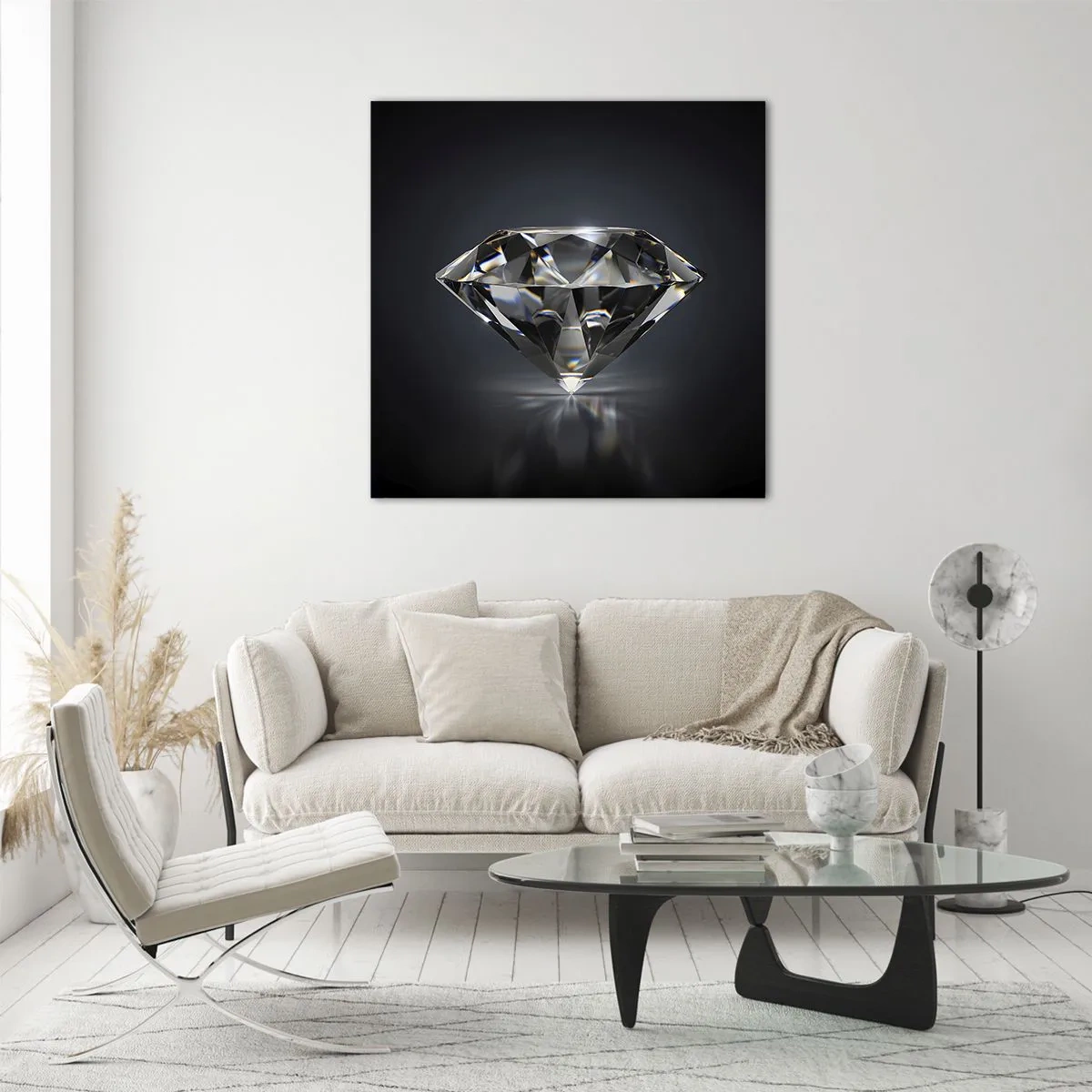 Quadro su vetro - Best girls friend - 60x60 cm