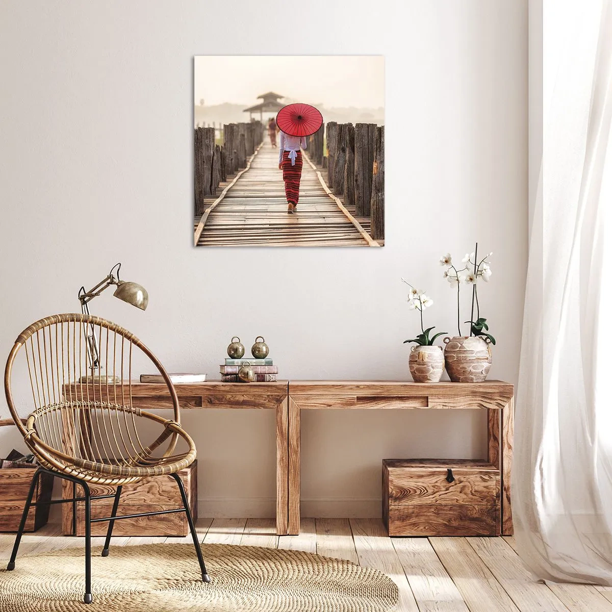 Quadro su tela - Stampe su Tela - Sul vecchio ponte - 70x70 cm