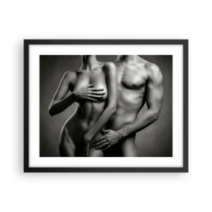 Poster in cornice nera - Adamo ed Eva - 50x40 cm