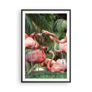 Poster in cornice nera - Pettegolezzi pomeridiani - 61x91 cm