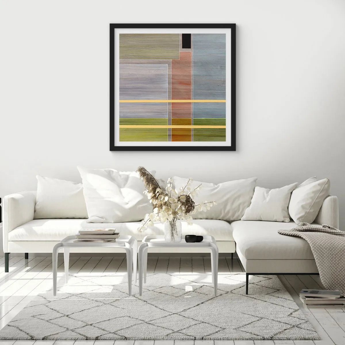 Poster in cornice nera - Semplice e tranquillo - 50x50 cm