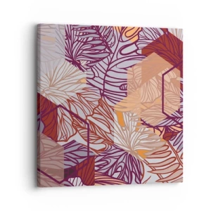 Quadro su tela - Stampe su Tela - Legame impossibile di geometria e natura - 30x30 cm