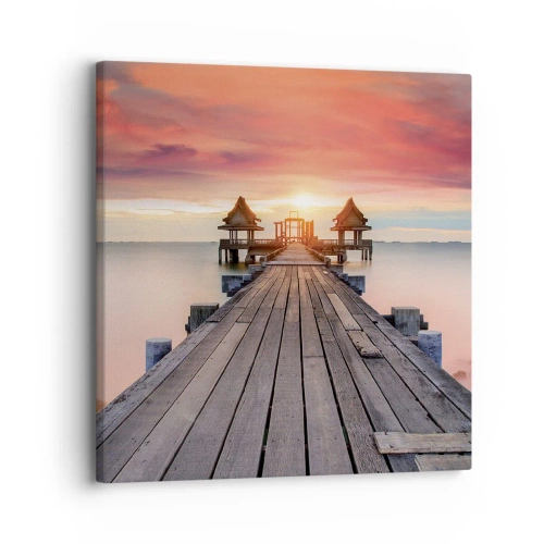 Quadro su tela - Stampe su Tela - Tramonto d'oriente - 30x30 cm