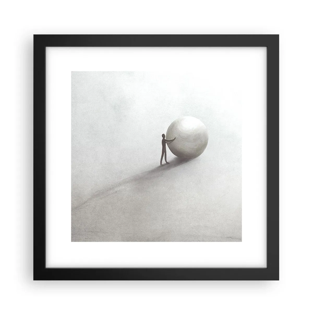 Poster in cornice nera - Il gioco della vita - 30x30 cm