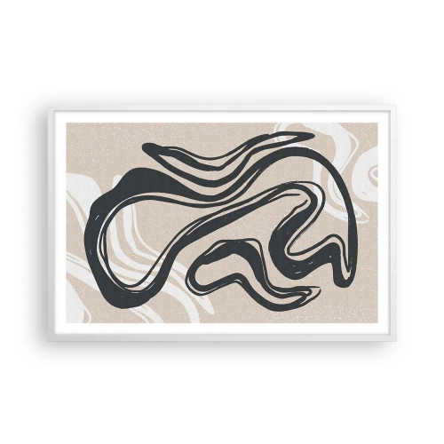 Poster in cornice bianca - Espressione moltiplicata - 91x61 cm