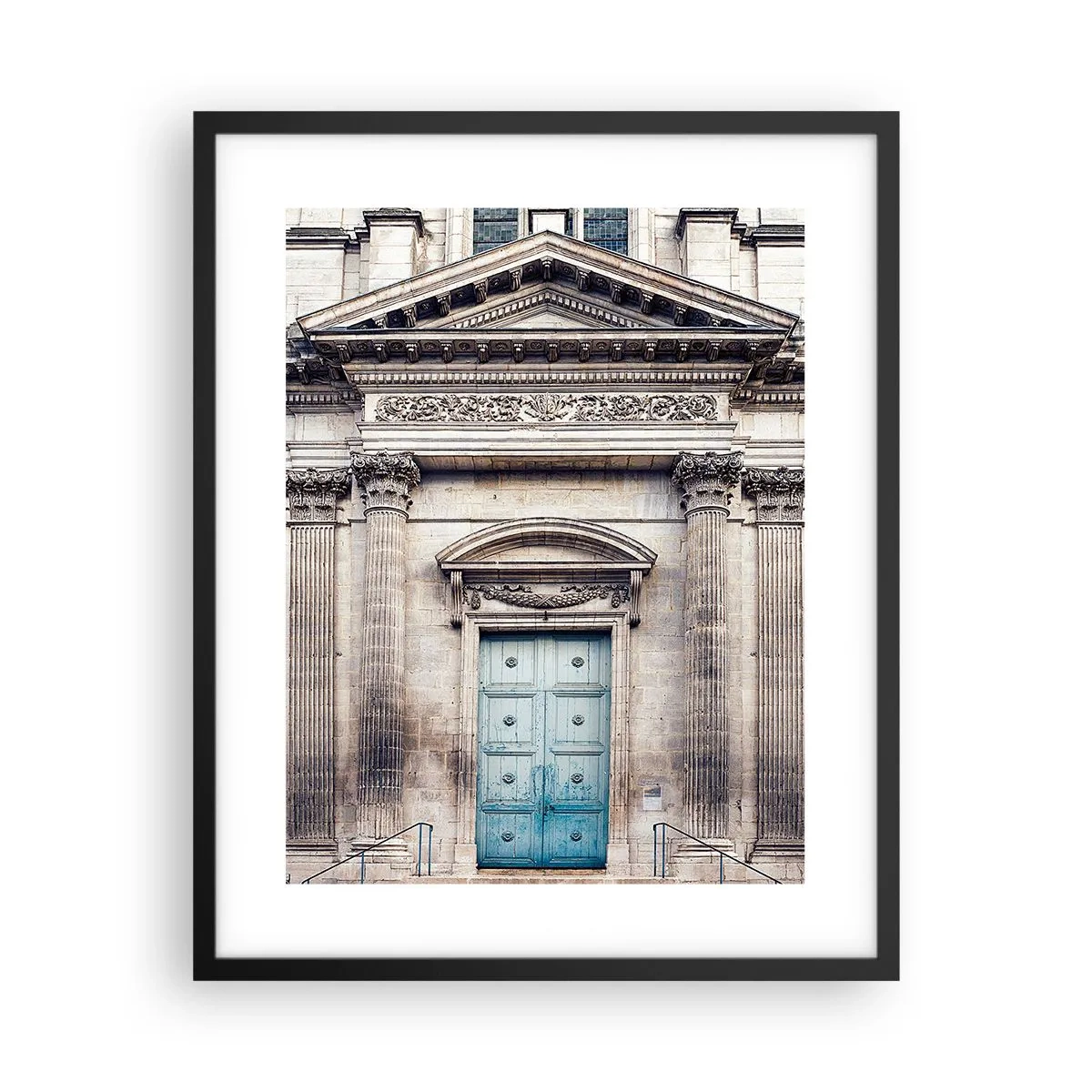 Poster in cornice nera - La porta del mondo dello spirito - 40x50 cm