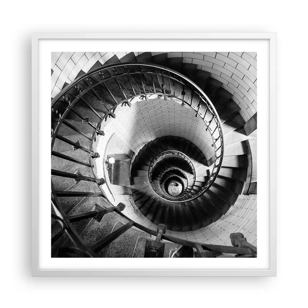 Poster in cornice bianca - Ancora più in alto - 60x60 cm